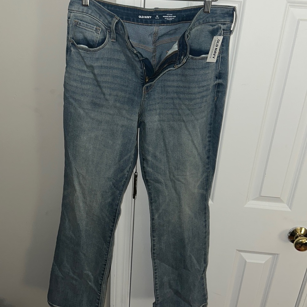 NWT High Rise Kicker Boot Cut Jeans